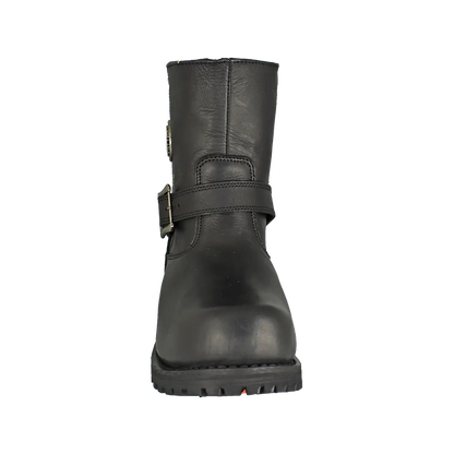 Milwaukee Leather Men's Wide 6" Side Zip Motorcycle Boots