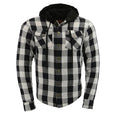 Milwaukee Leather Men's Plaid Flannel Armored Shirt Jacket