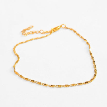 Minimalist Gold Chain Anklet