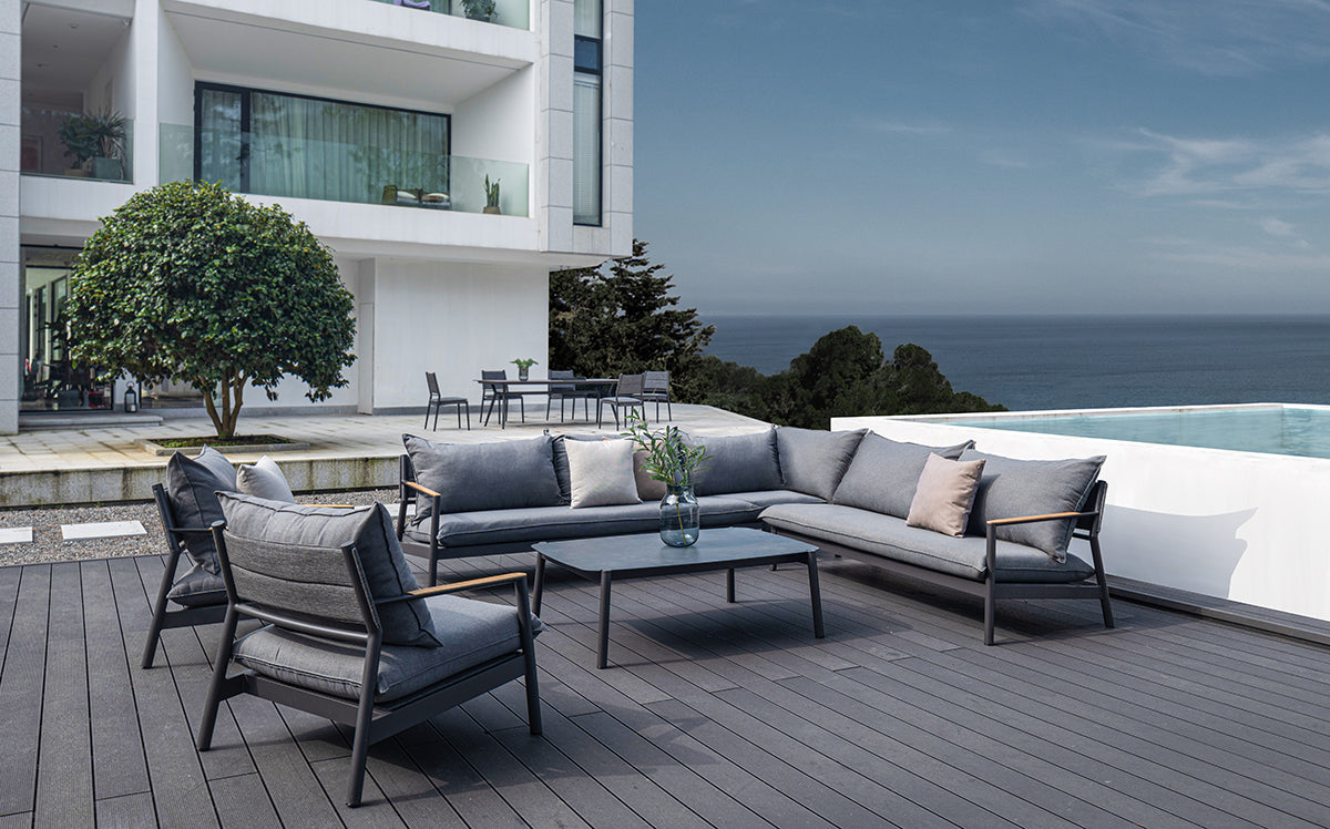 Monti 4-Piece Aluminum Outdoor Sectional Set