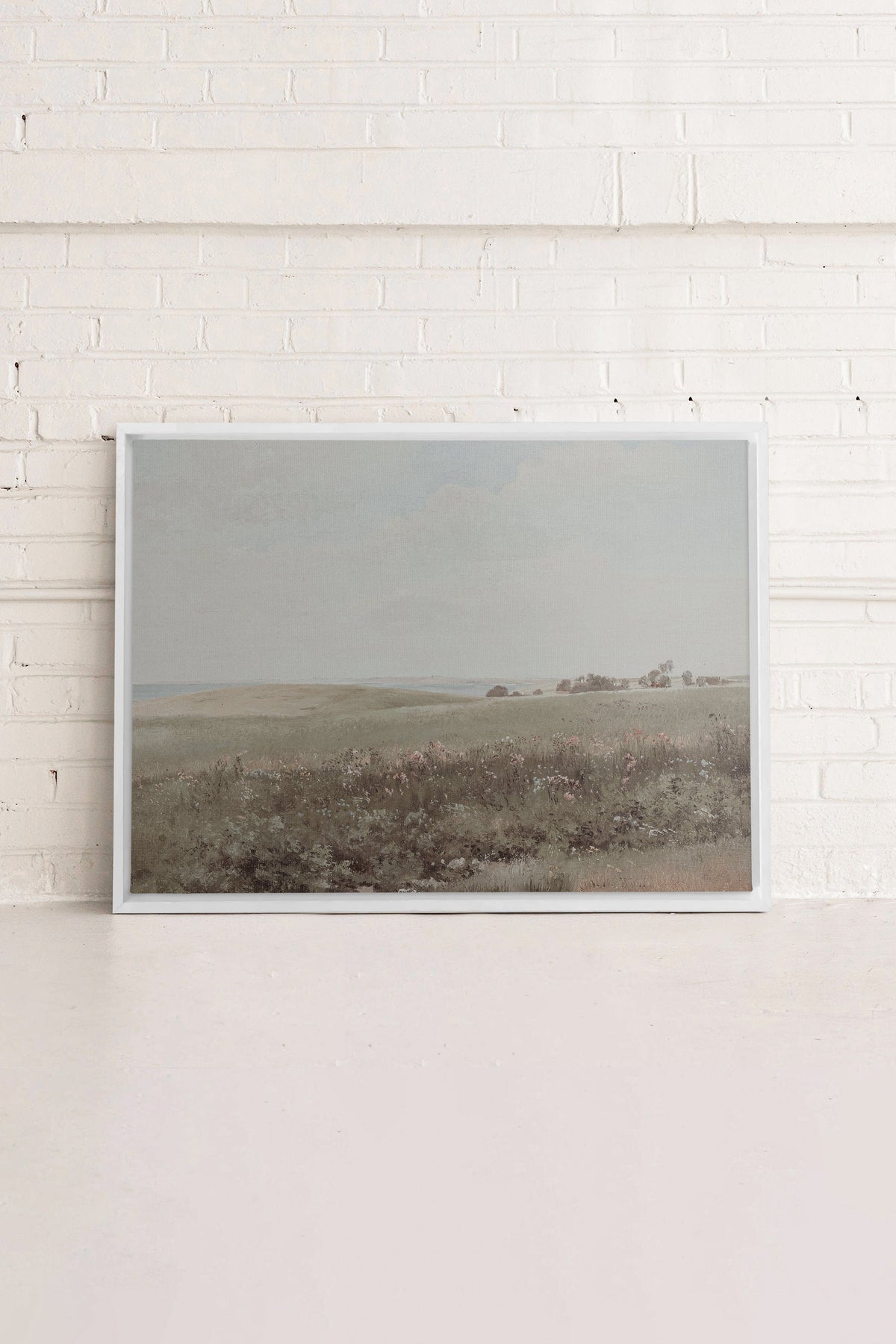 MUTED GREEN MEADOW, Oeuvre sur toile étirée