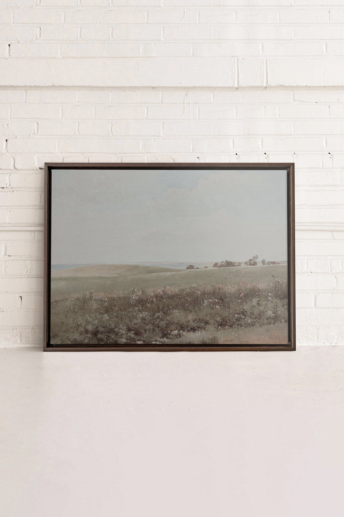 MUTED GREEN MEADOW, Oeuvre sur toile étirée