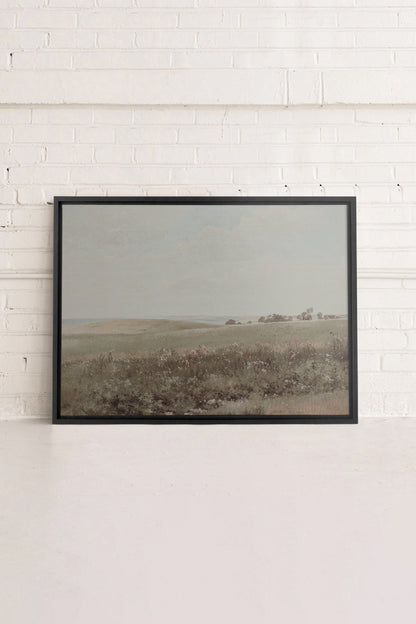 MUTED GREEN MEADOW, Oeuvre sur toile étirée