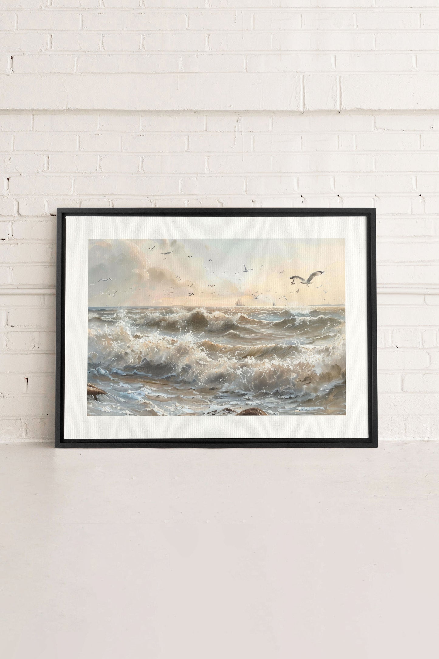 JOURNEY OF WAVES, Oeuvre sur toile étirée