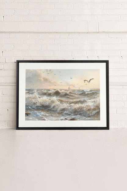 JOURNEY OF WAVES, Oeuvre sur toile étirée
