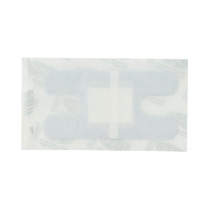 CURAD Flex Fabric Detectable Knuckle Bandage, Blue, 1 1/2" x 3", Box of 100