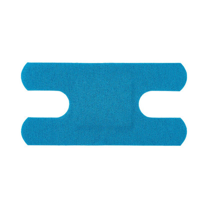 CURAD Flex Fabric Detectable Knuckle Bandage, Blue, 1 1/2" x 3", Box of 100