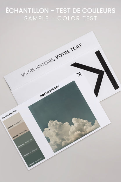NOSTALGIC SKY, Oeuvre sur toile étirée