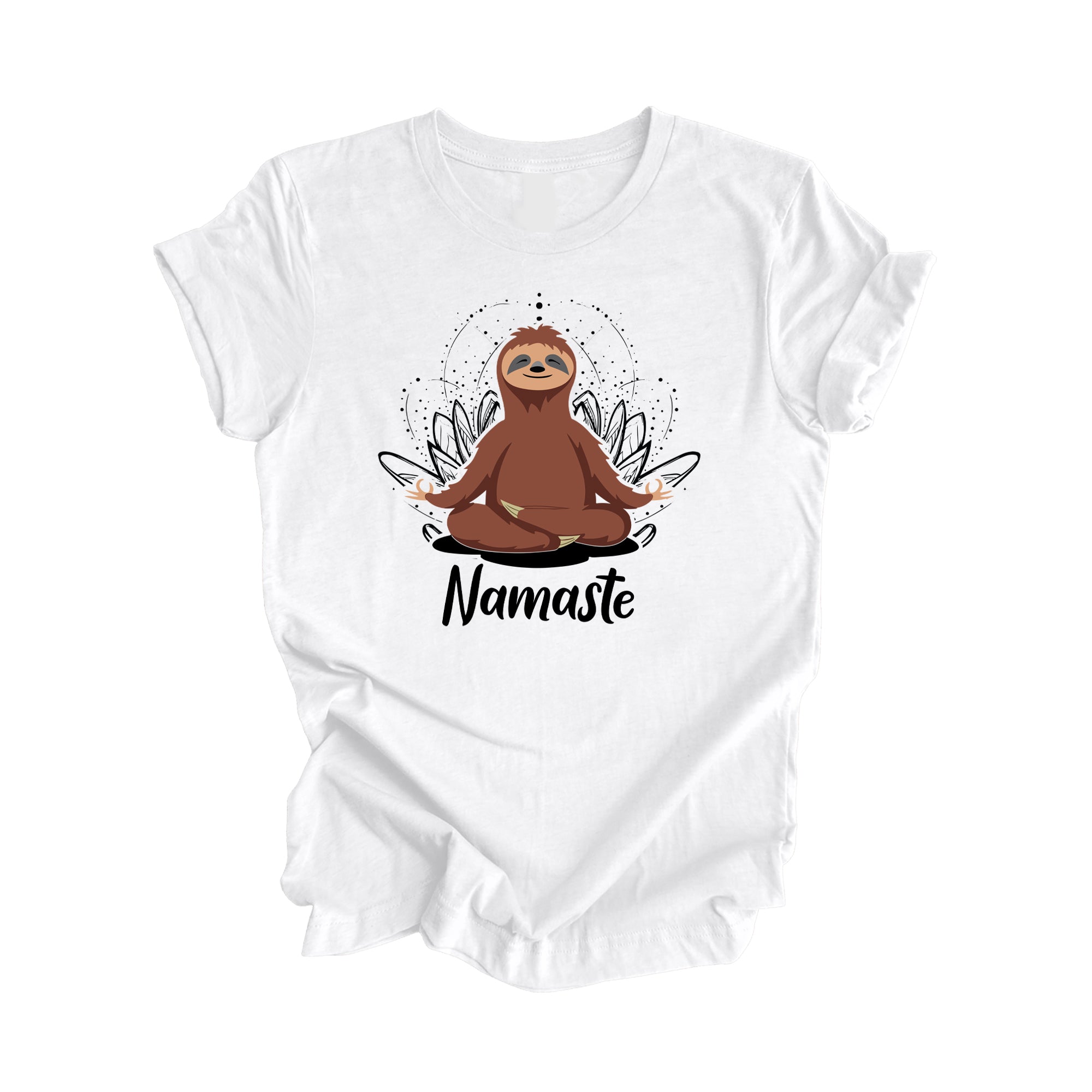 Namaste Sloth - Yoga Gift, Meditation Shirt, Yoga T-shirt, Yoga Lover Gift, Yoga Teacher Shirt, Wellness Shirt, Self Care Shirt - Inspired X