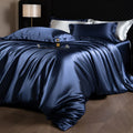 Lustre Luxe Elegant Duvet Set - Navy Blue