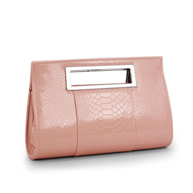 Croc Pattern Clutch