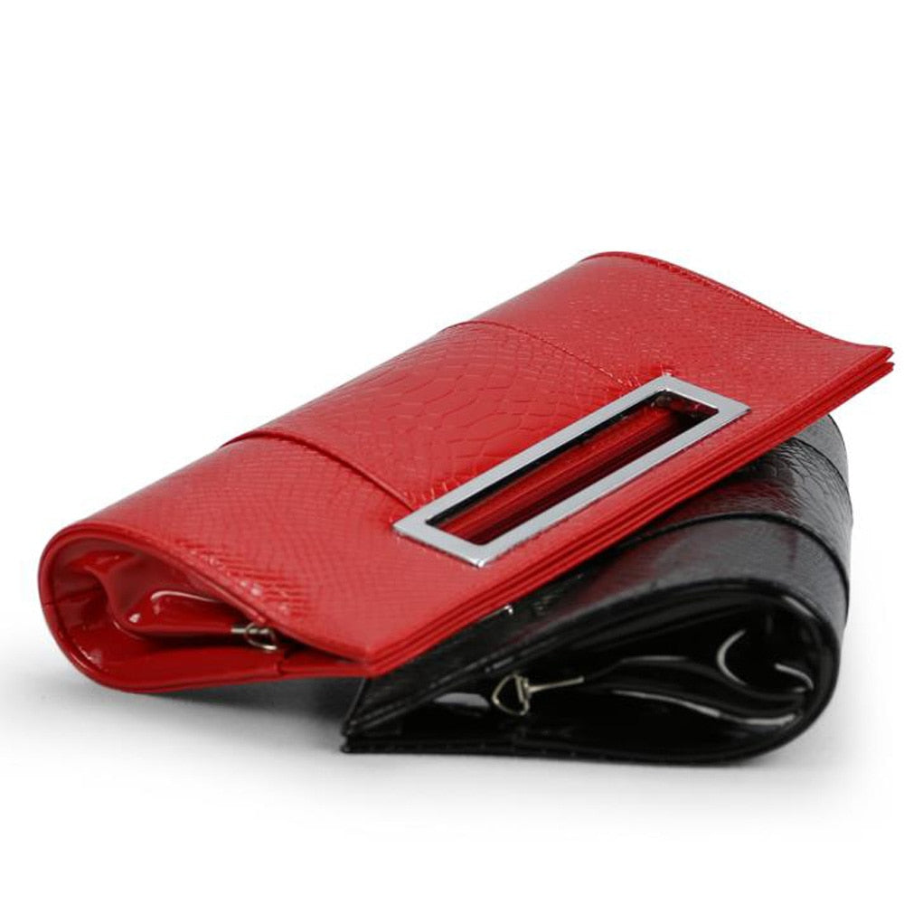 Croc Pattern Clutch