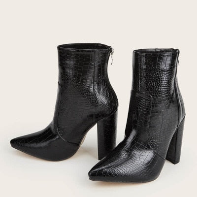 2 Tone Block Boots