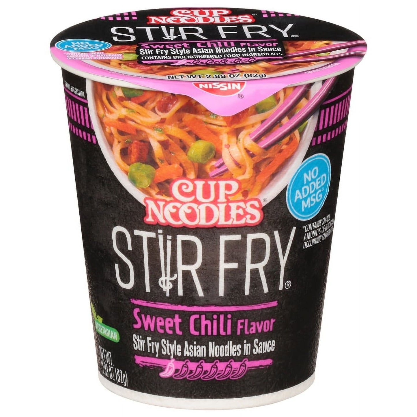 Nissin Cup Noodles, Stir Fry Sweet Chili Flavour, 82g