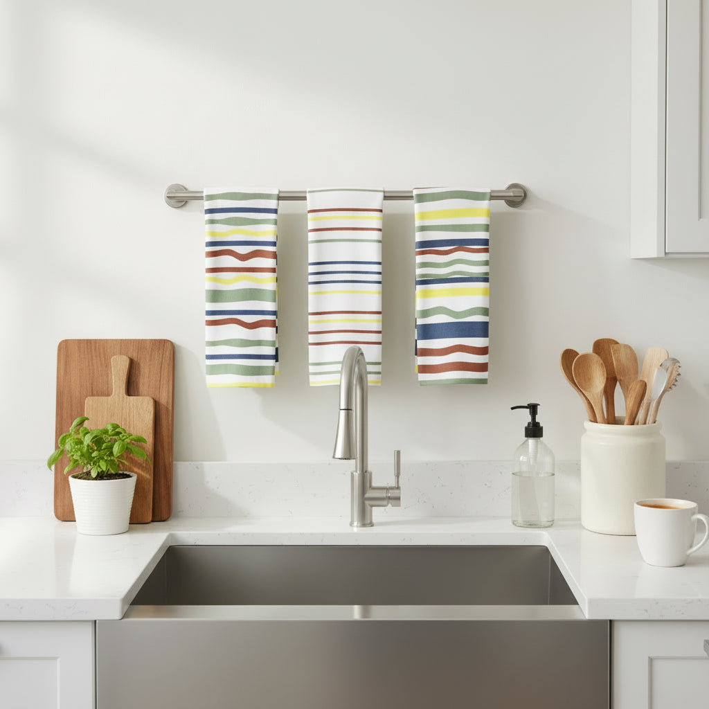 Not Straight Striped Towels-6 Combos