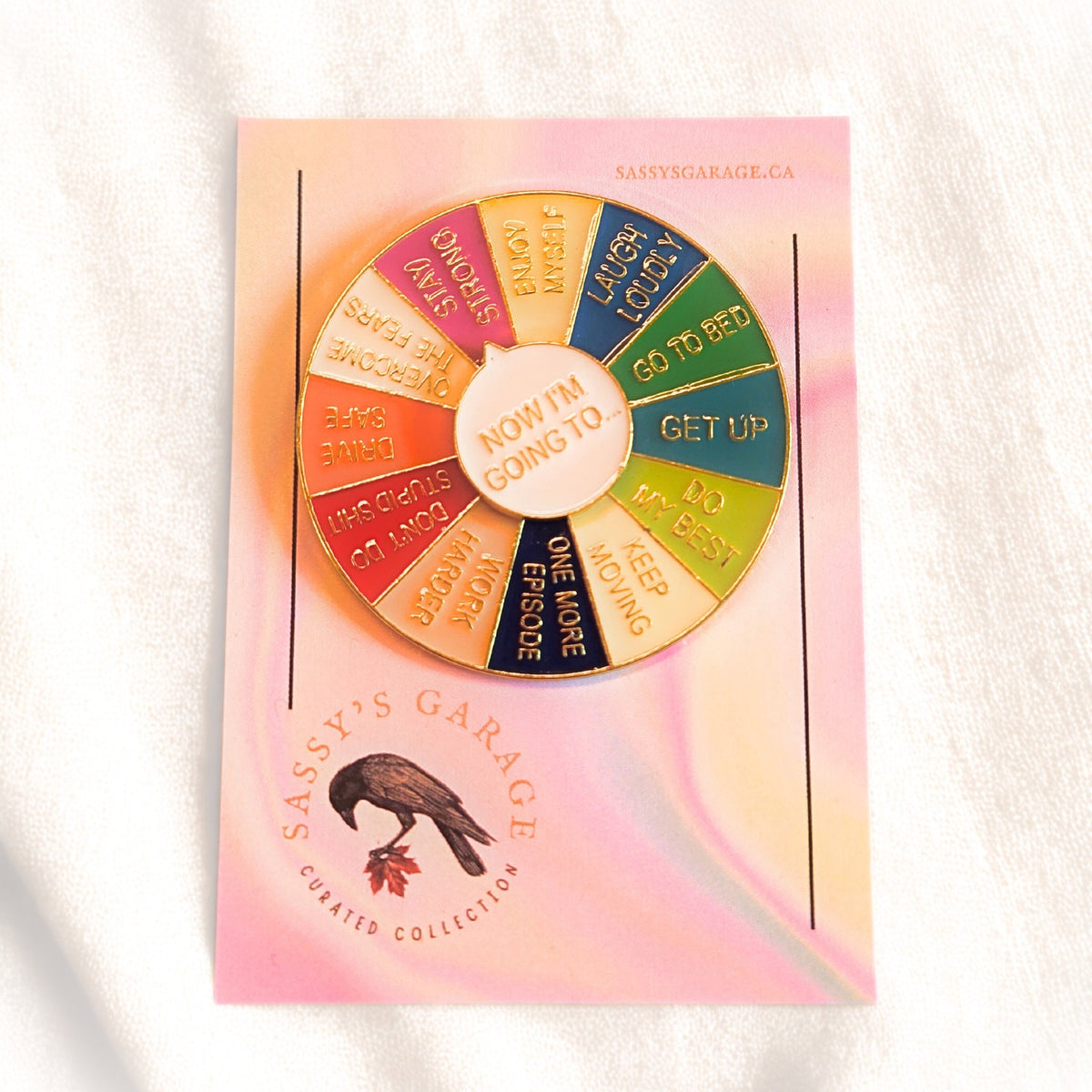 "Now I'm Going To" (Motivational Spinner - Gold) | Collectible Pin