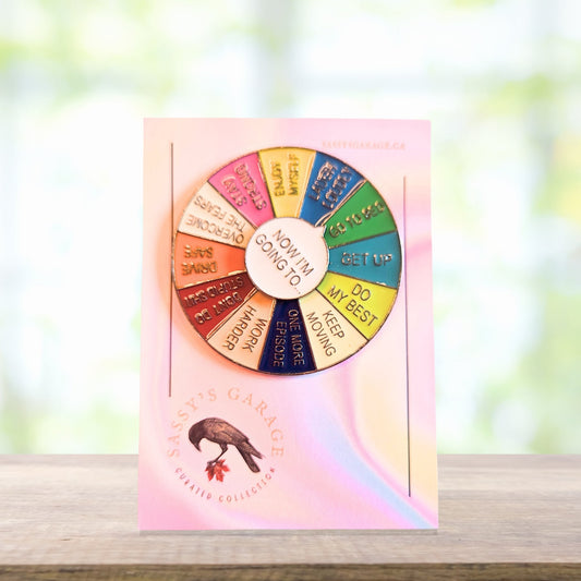 "Now I'm Going To" (Motivational Spinner - Silver) | Collectible Pin
