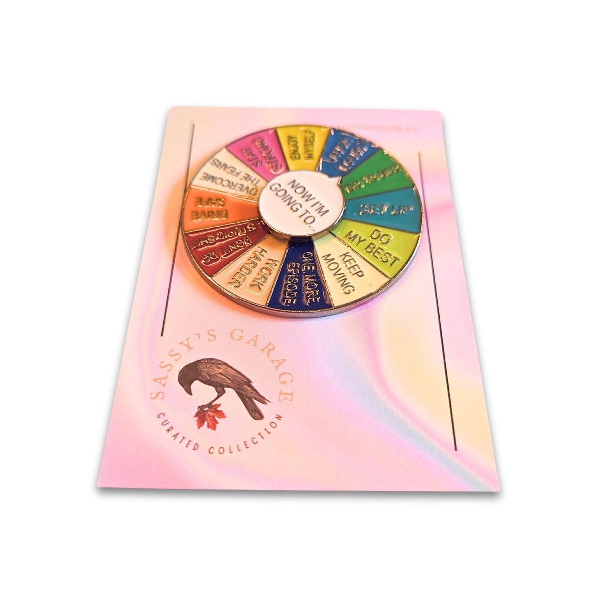 "Now I'm Going To" (Motivational Spinner - Silver) | Collectible Pin