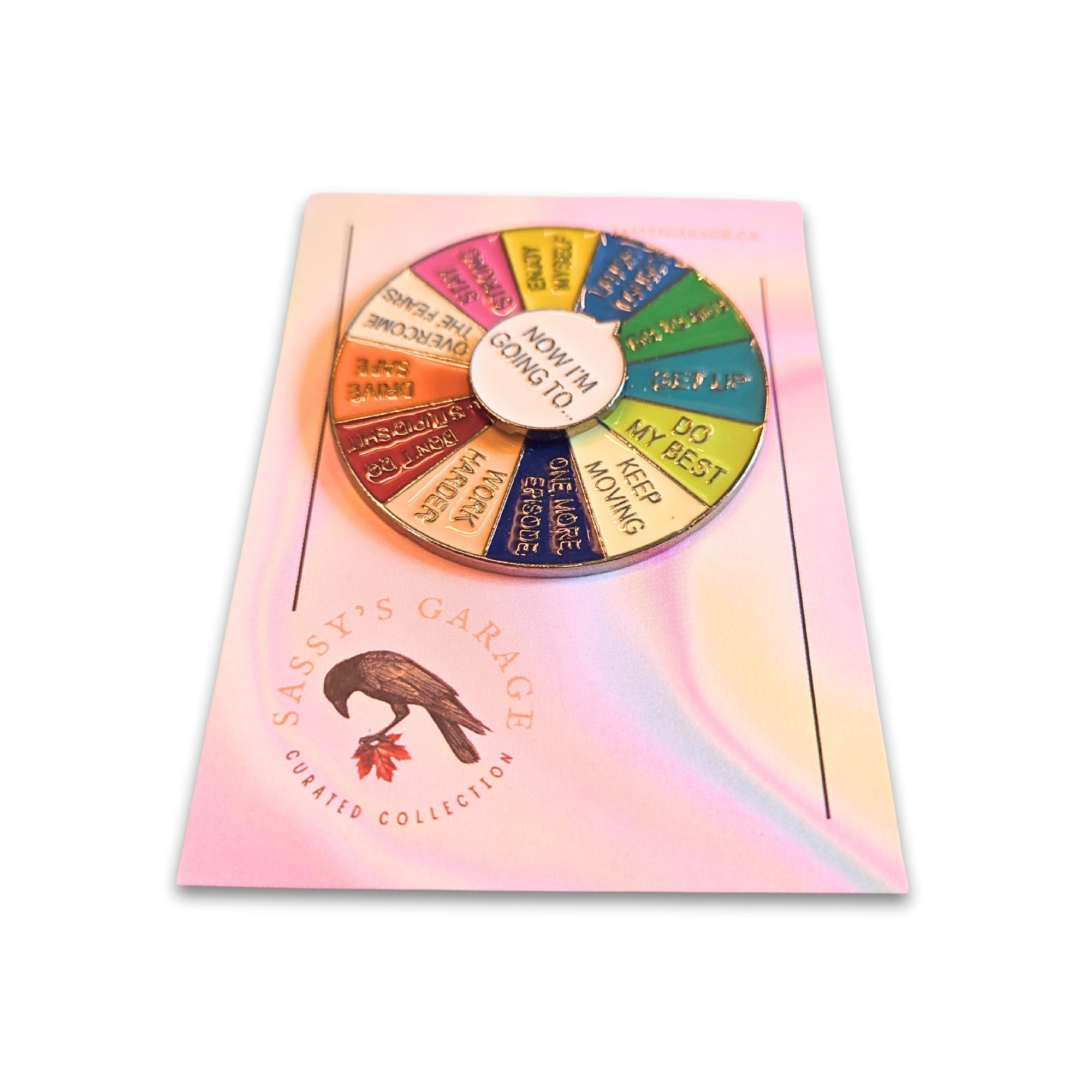 "Now I'm Going To" (Motivational Spinner - Silver) | Collectible Pin