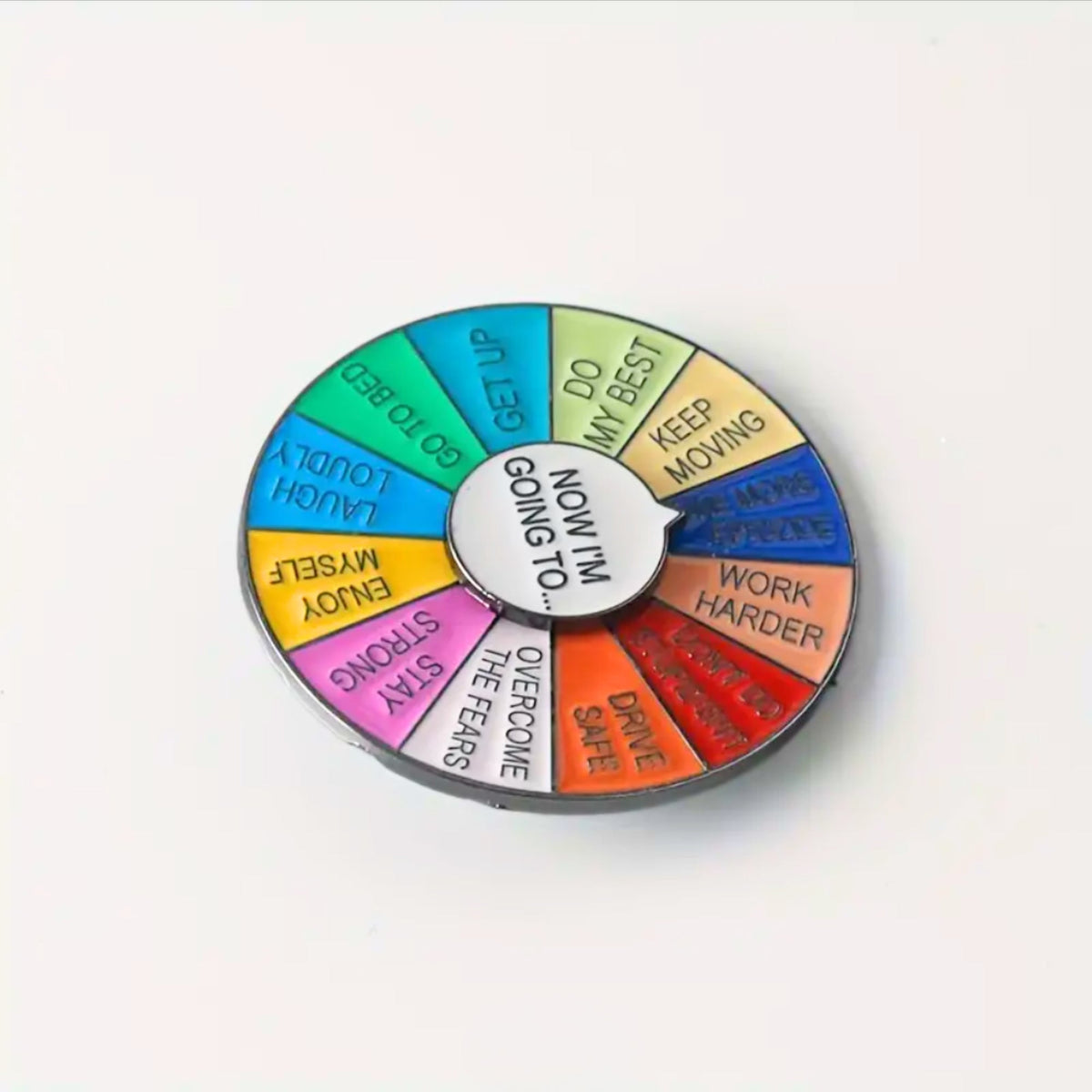 "Now I'm Going To" (Motivational Spinner - Silver) | Collectible Pin