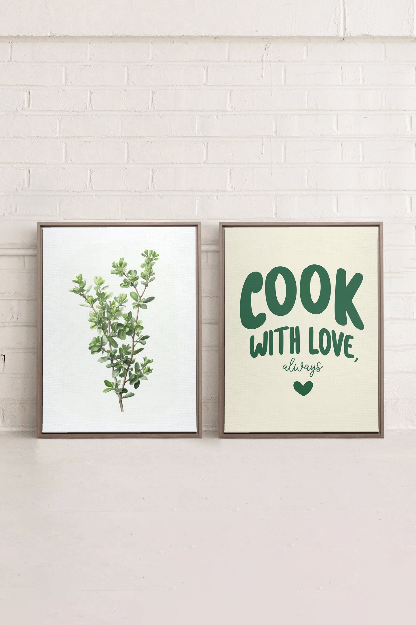 COMBINAISON CUISINE (2 Oeuvres sur toile étirée)