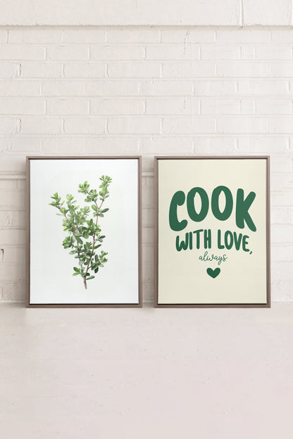 COMBINAISON CUISINE (2 Oeuvres sur toile étirée)