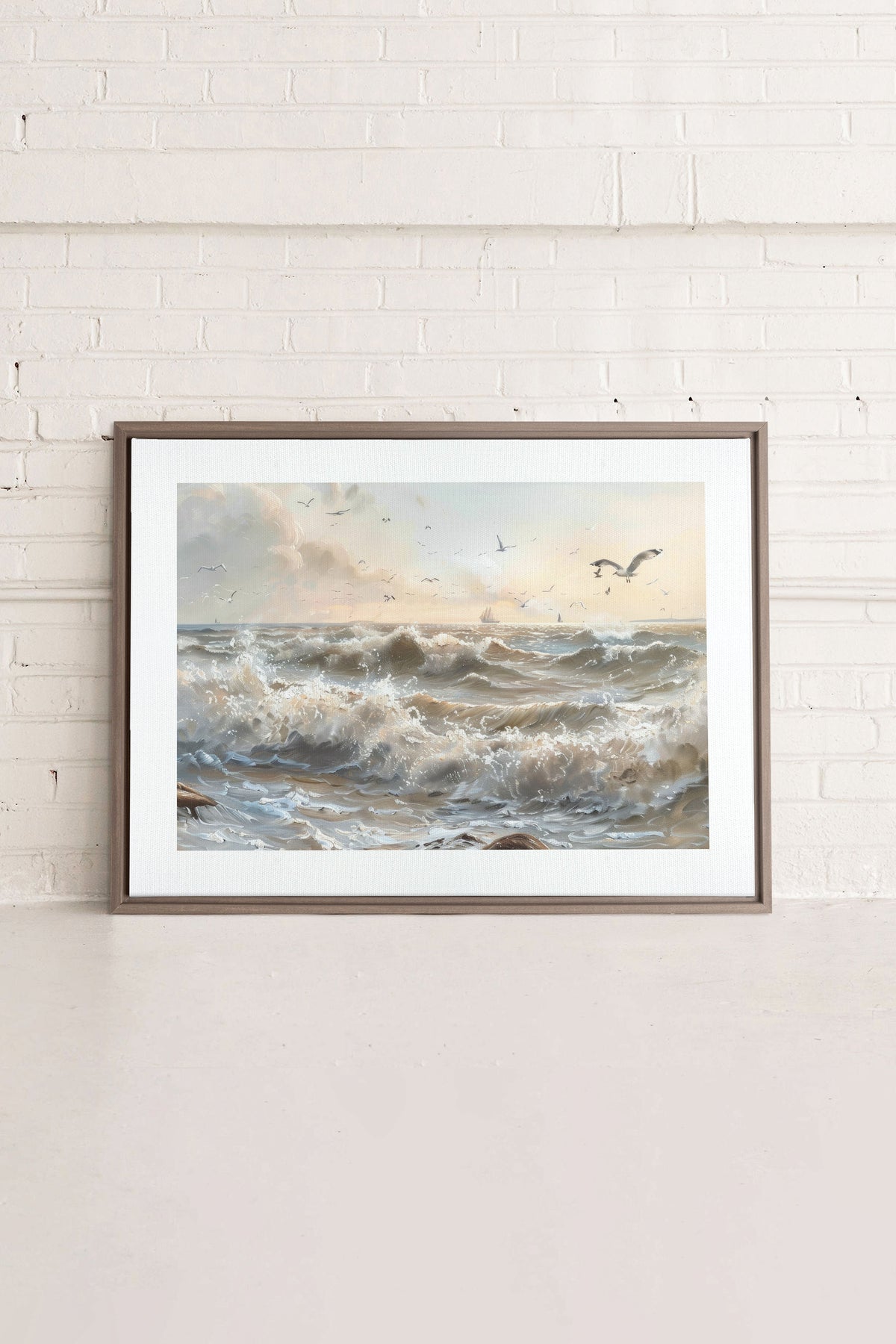 JOURNEY OF WAVES, Oeuvre sur toile étirée