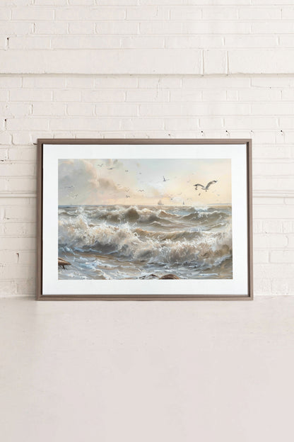 JOURNEY OF WAVES, Oeuvre sur toile étirée