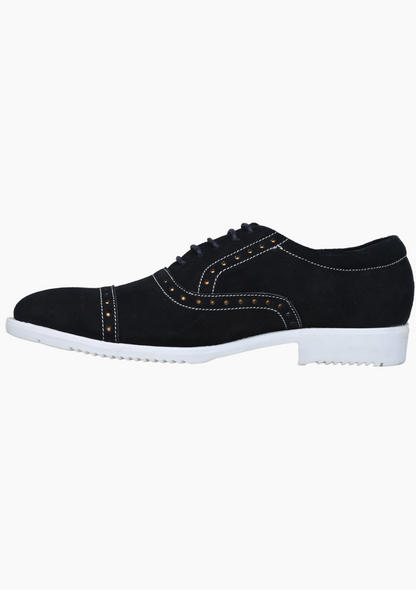 OHM Friday All Day Comfort Italian Leather Oxford with Embossed Logo