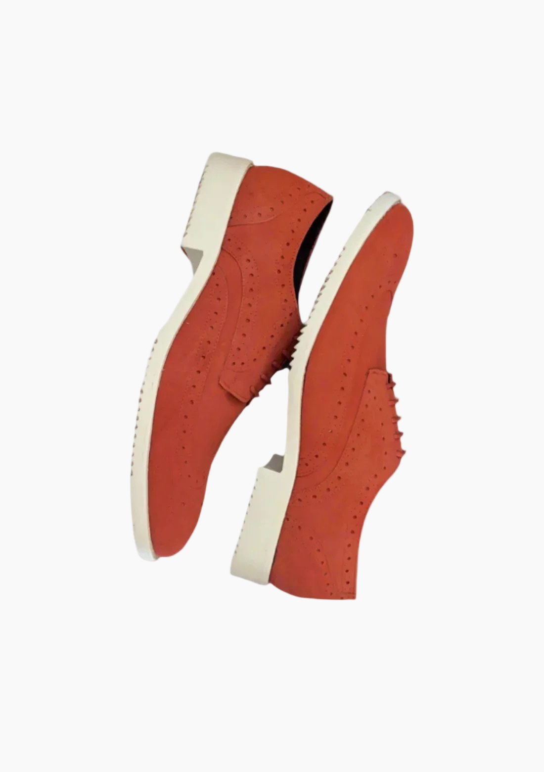 OHM Lifestyle Comfort Wingtip Perforated Leather Shoes