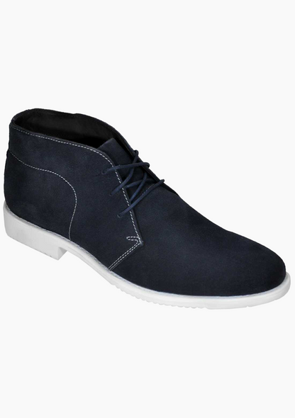 OHM Executive Style Ankle Leather Boots with Plain Toe