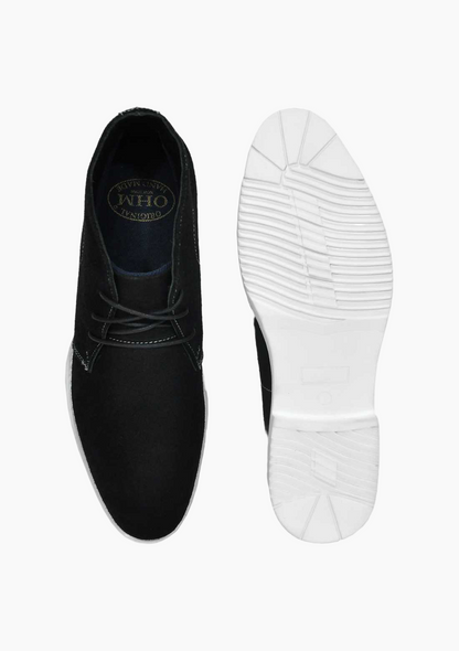 OHM Classic Style Italian Leather Everyday Ankle Boots
