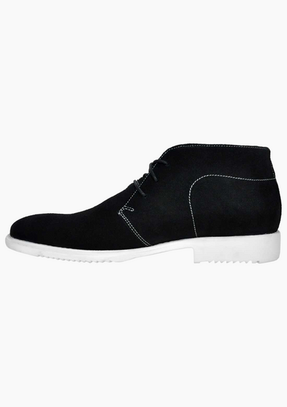 OHM Classic Style Italian Leather Everyday Ankle Boots