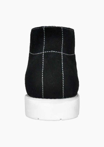 OHM Classic Style Italian Leather Everyday Ankle Boots