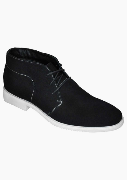 OHM Classic Style Italian Leather Everyday Ankle Boots