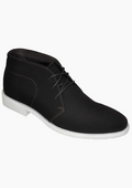 OHM Lifestyle Business Ankle Leather Boots Brown with Laces