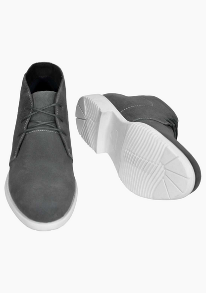 OHM Lifestyle Italian Leather Ankle Boots with Padded Insole