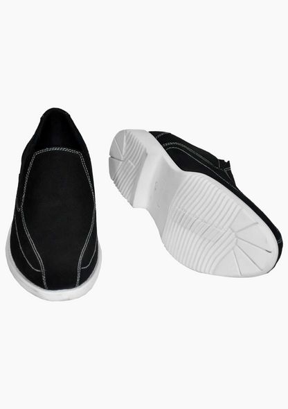 OHM Slip-On Italian Leather Shoes with Perimeter Stitching