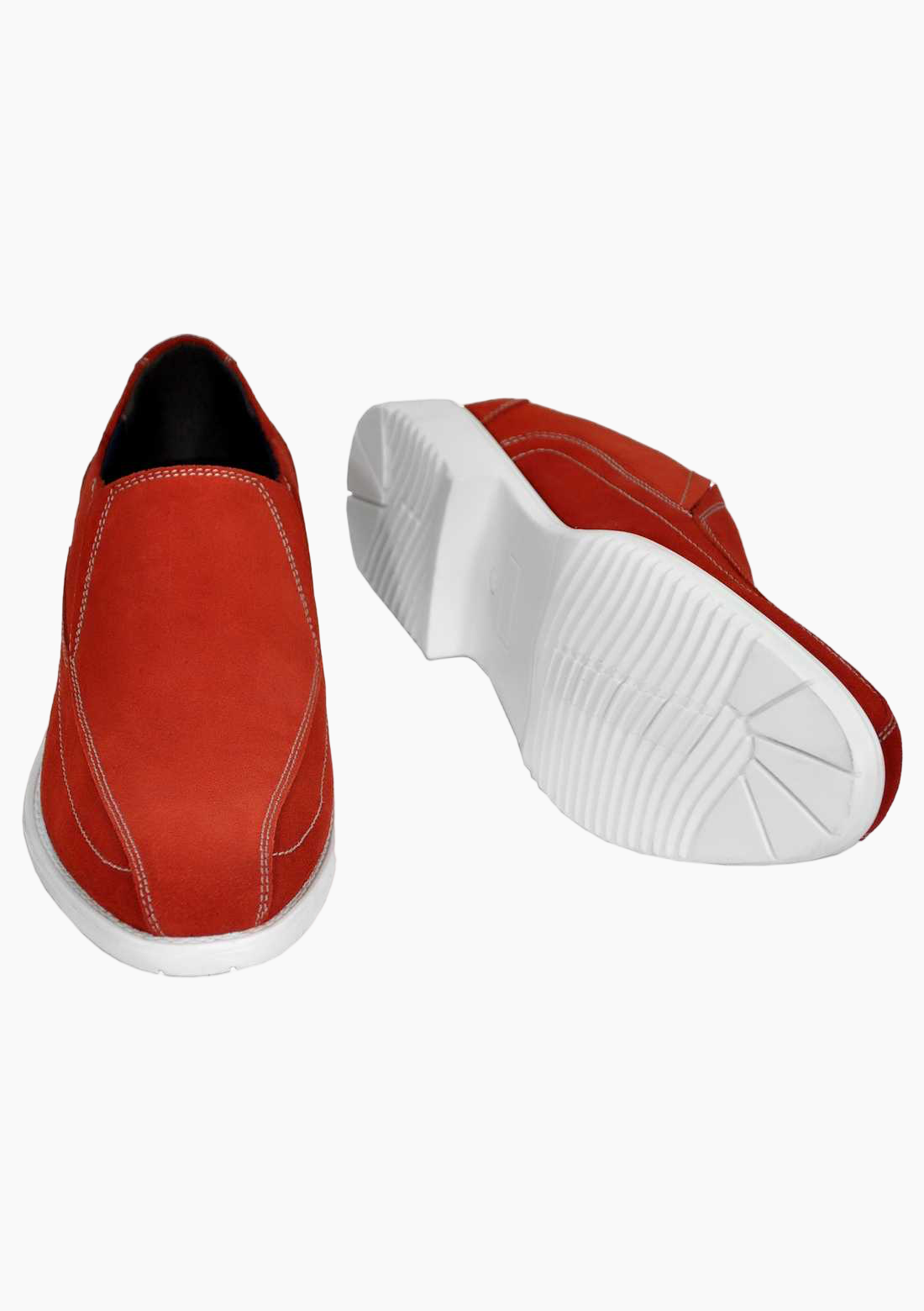 OHM Premium Italian Leather Slip-on Shoes with Stitched Toe