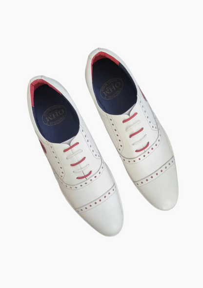 OHM Cap Toe Oxford Sporty Designer Leather Shoes
