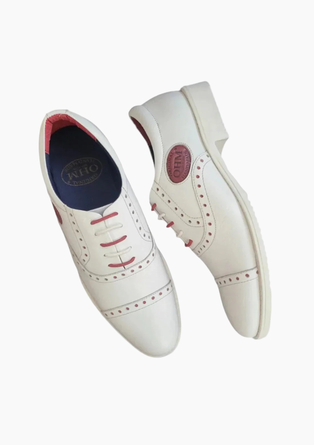 OHM Cap Toe Oxford Sporty Designer Leather Shoes