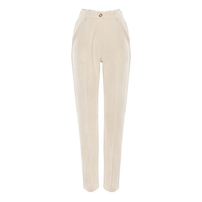 Creased Crop Dress Pants