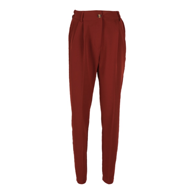 Creased Crop Dress Pants