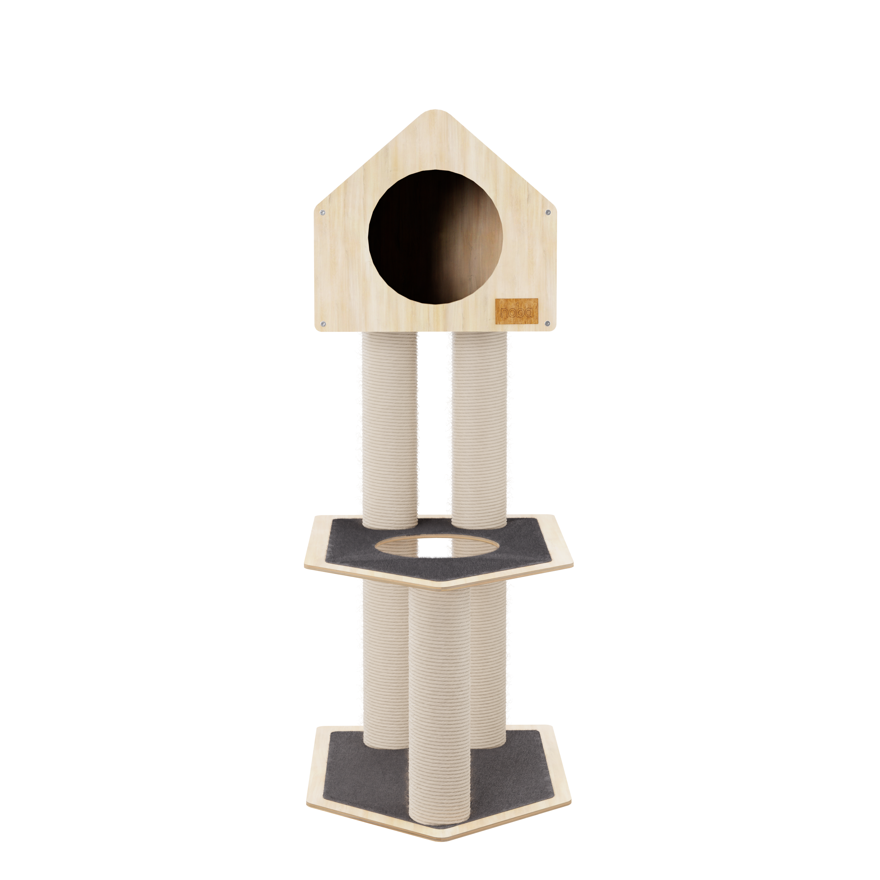 Condo Hideout - 2-Level Deluxe Cat Tree