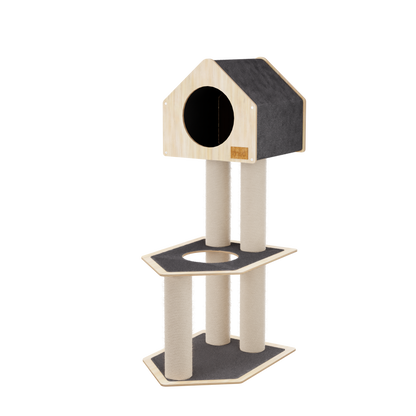 Condo Hideout - 2-Level Deluxe Cat Tree