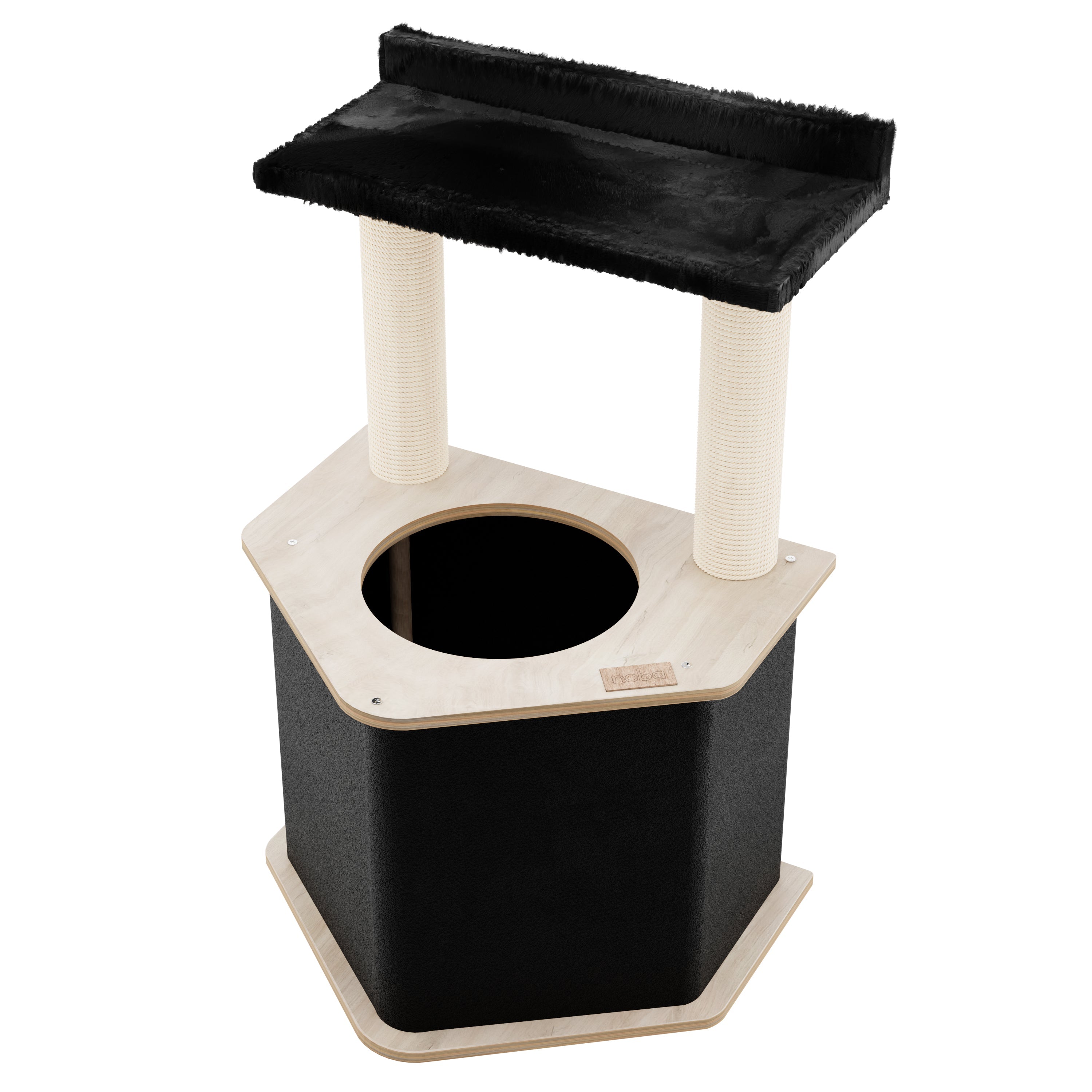 The Lodge Hideout - 2-Level Cat Tree