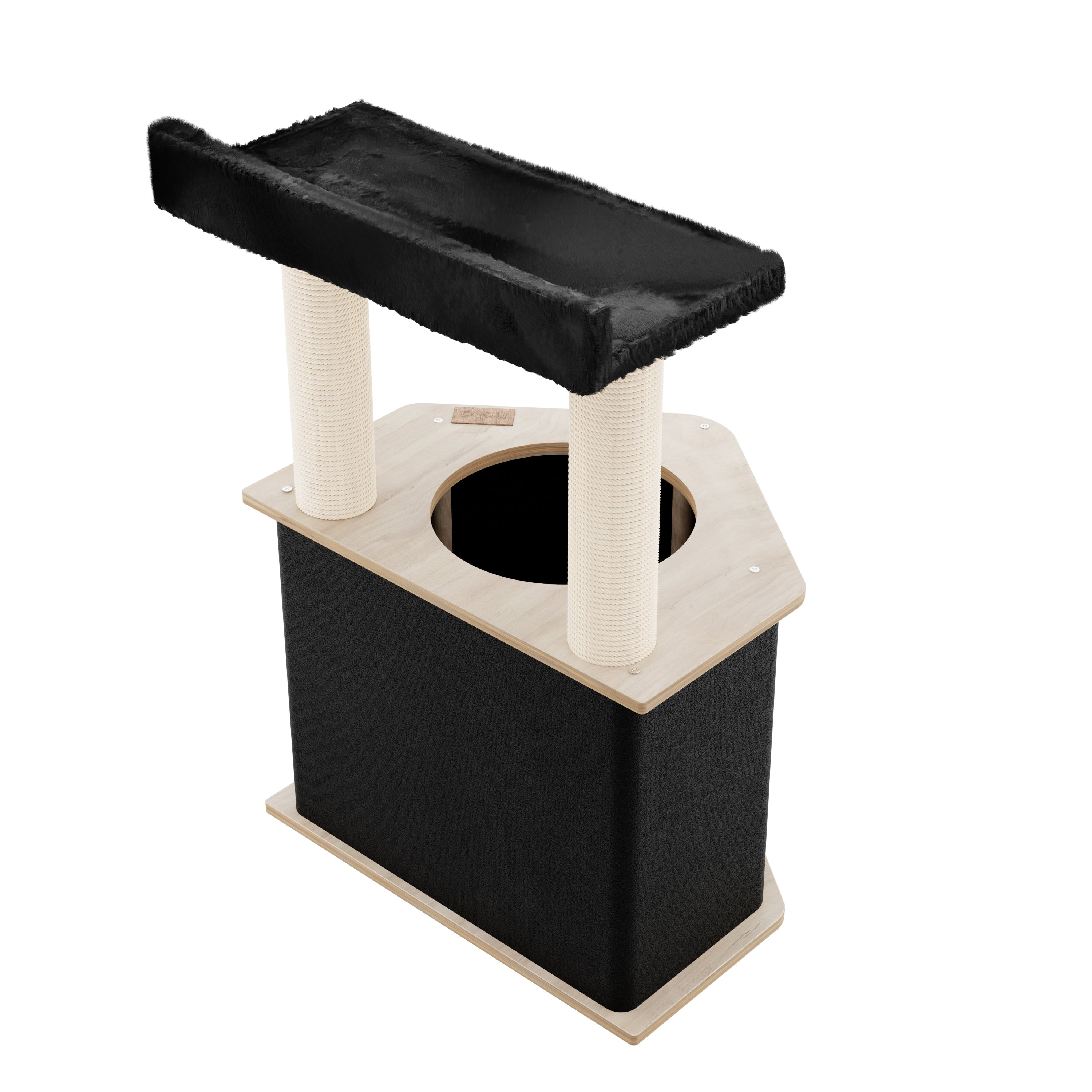 The Lodge Hideout - 2-Level Cat Tree