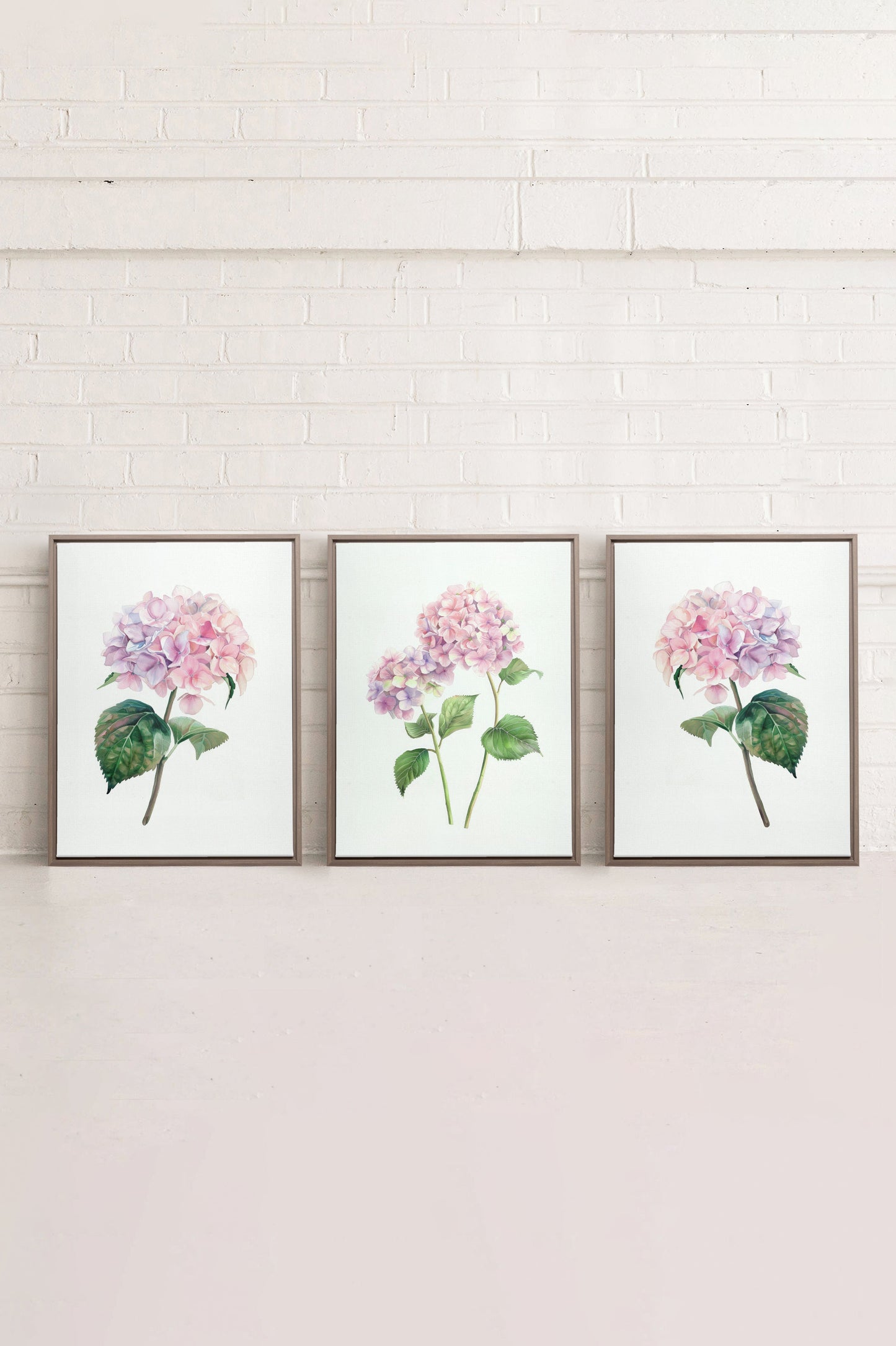 BLOSSOMING TRIO (3 Oeuvres sur toile étirée)