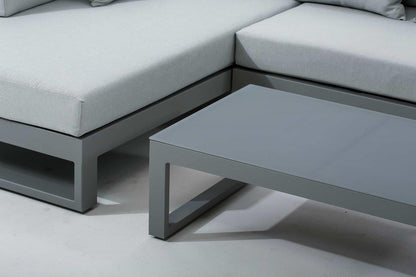 Oasis 3-Piece Aluminum Outdoor Sectional