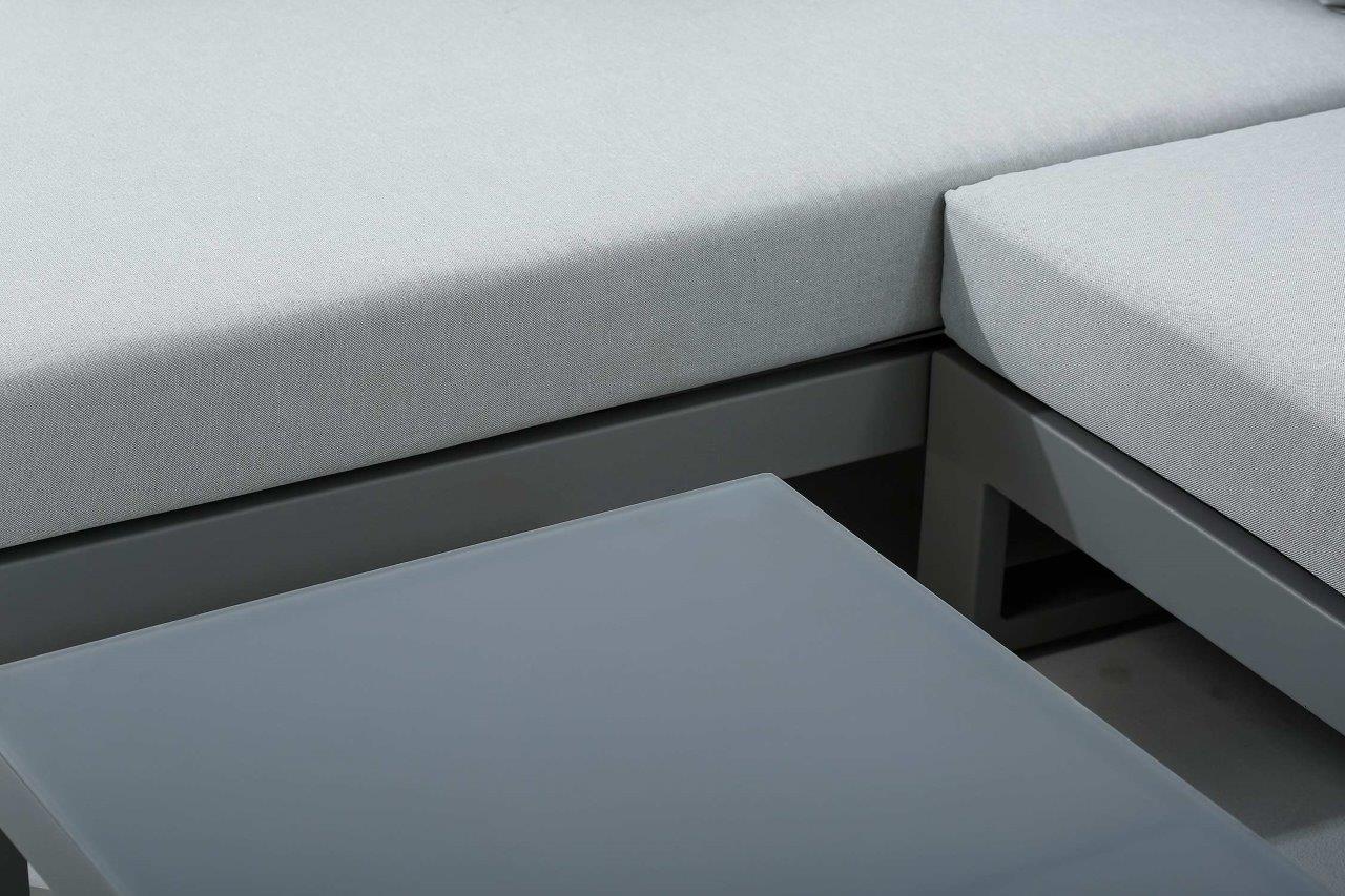 Oasis 3-Piece Aluminum Outdoor Sectional